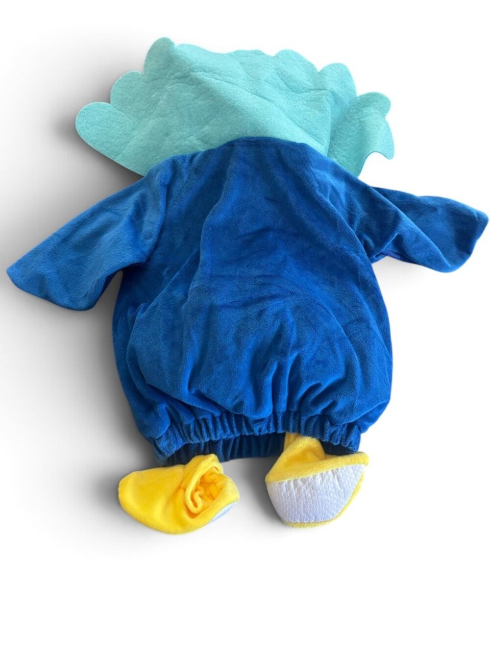 Infant Bluebird Peacock Costume Vest with Hood, Leggings and Booties 6-12M - Picture 3 of 3